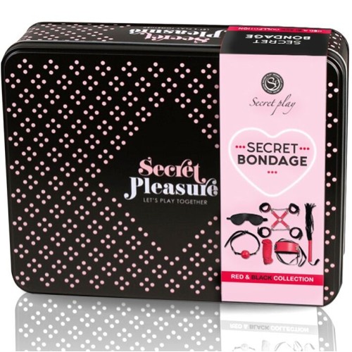 SECRETPLAY  BDSM KOMPLEKT 6 TK PUNANE KOLLEKTSIOON